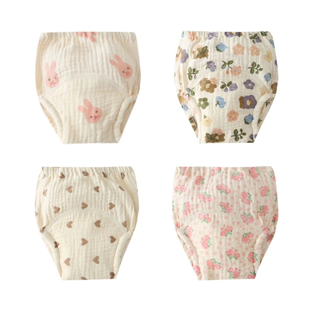 Soft Cotton Gauze Baby Training Pants