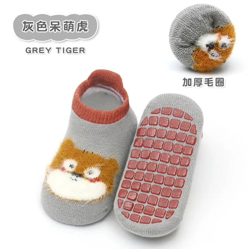 Cute Anti-Slip Baby Socks – Summer Animal Print