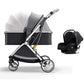 Luxurious Baby Stroller 3 in 1 Can Sit Can Lie Baby Pram Portable Baby Travel System Baby Pushchair for Newborn