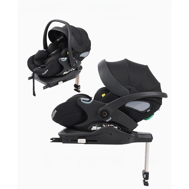 Baby Car Safety Seat Portable Universal Child Can Sit and Lie Baby Carrier Strengthen ISOFIX Hard Interface