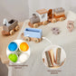 Montessori Wooden Train Set for Baby Toys with Numbers and Blocks Train Toy Hands-on Queuing Ability Educational Children Gift