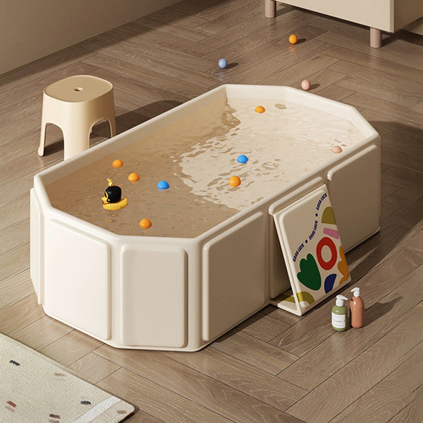 Baby Shower Basin Baby Bathtub Foldable Steam Bath Tub SPA Hot Tub Large Size Newborn Child Folding Integrated Bathtub