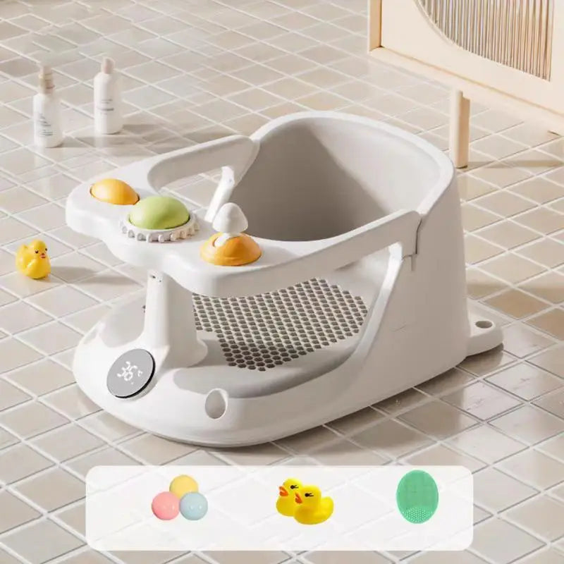 Bathing Chair for Babies Suction Cups Bathtub Chair Non Slip Portable Toddler Safety Bath Tub Chair Babies Shower Essential