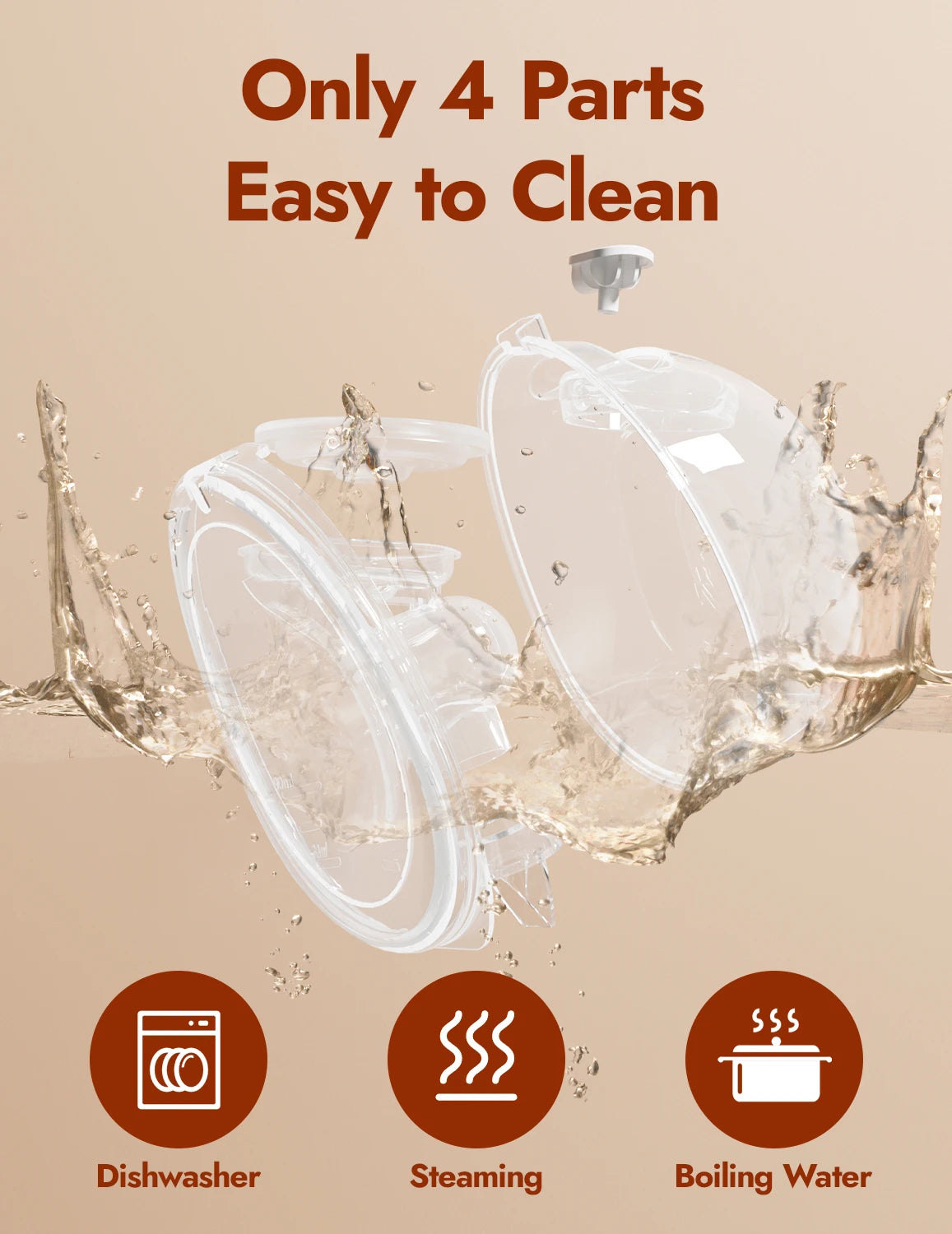 NCVI 2025 Double Electric Breast Pump , Ultra-Light Wearable Breastfeeding Pump