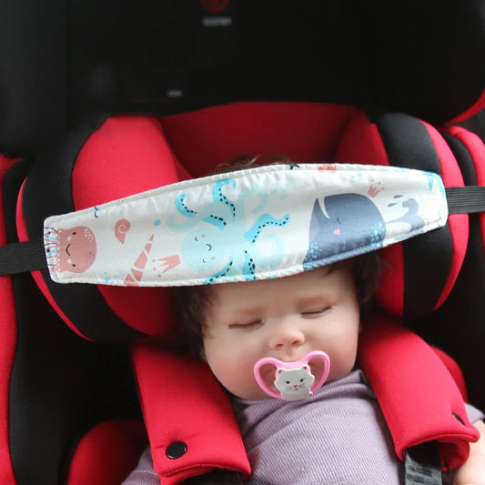 Baby Head Support Strap Car Seat Adjustable Kids Stroller Neck Relief Straps Pillow Toddler Headrest Sleep Car Chair Fasten Belt