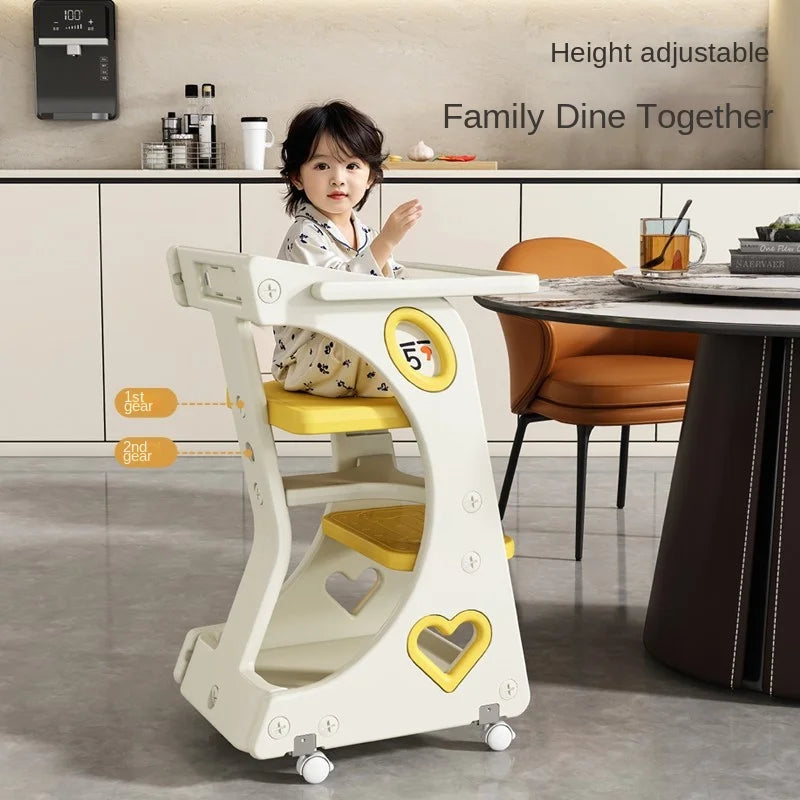 Baby Eating Chair Children Dining Chair Baby Highchair Adjustable Height Multi function Growing Chair Toddler Feeding Seat