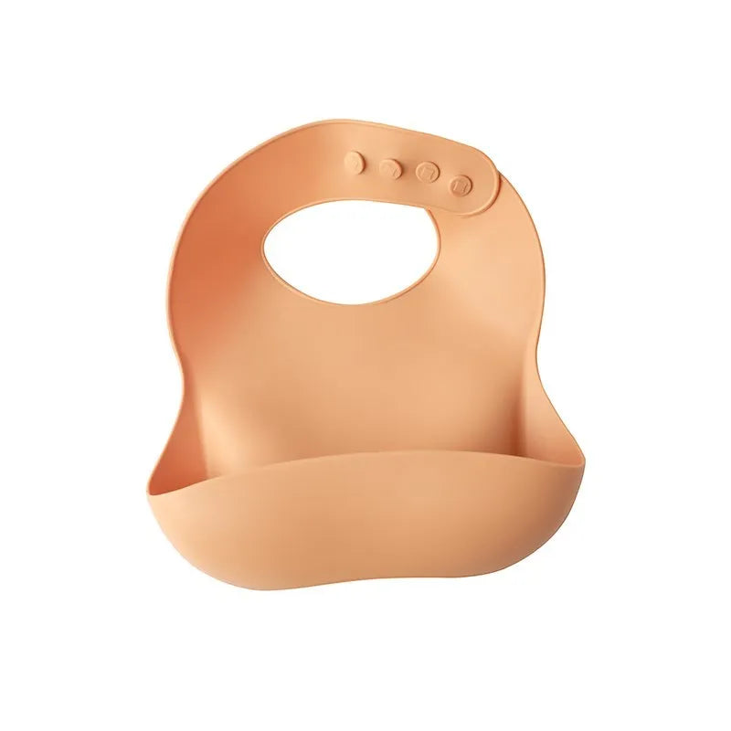 Baby Waterproof Bibs Toddler Silicone Bibs Cute Bowknot Aprons Kids Bib Girl Boy Adjustable Soft Silicone Bib Baby Feeding