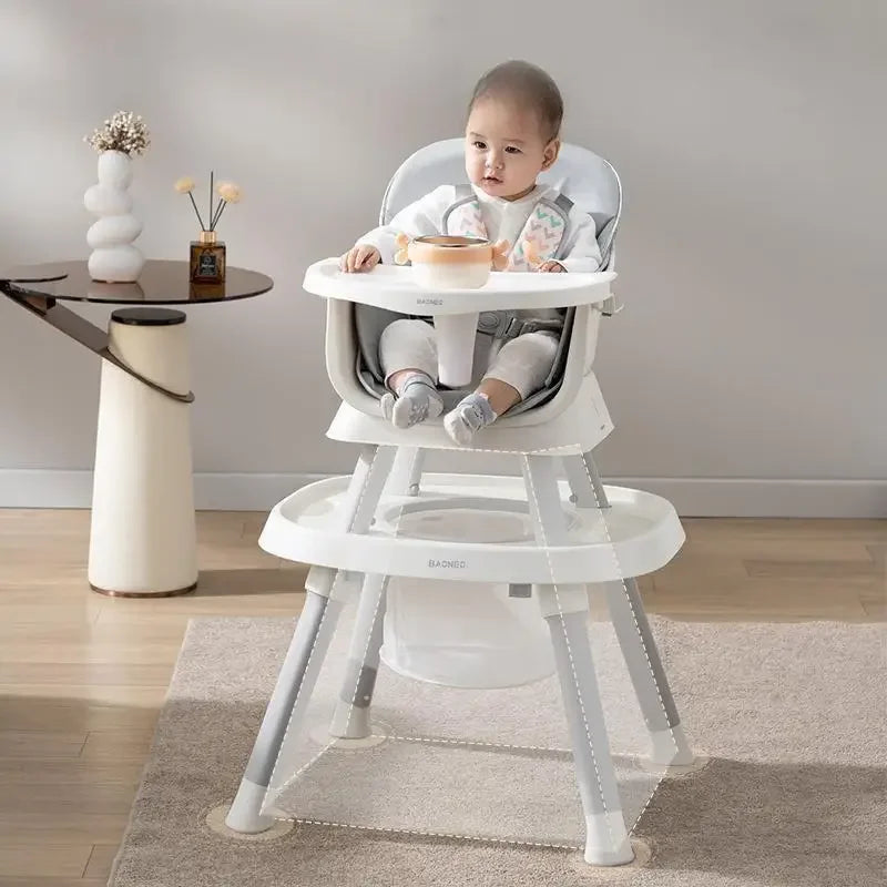 Aolan Multi-Functional Folding Highchair Seat Feeding Baby High Chair Adjustable For Baby Child Dining Chair Multifunctional