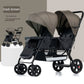 Twin Stroller Multifunctional Baby Stroller Lightweight Double Baby Stroller Foldable Two-way Double Stroller Four Wheel