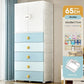 Foldable Storage Cabinet Wardrobe Filing Plastic Chest Modular Wardrobes Baby Cupboard Drawer Armarios Bedroom Furniture