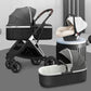 BETSOCCI Baby Stroller Four Wheel Trolley 2 in 1/ 3 in 1 High Landscape Folding Portable Trolley Two Way