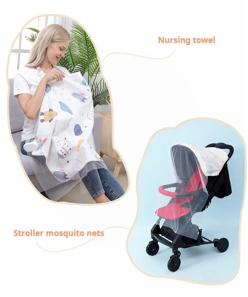 New Mother Nursing Cover Privacy Apron Cloth Cotton Muslin Blanket For Newborn Baby Outdoor Adjustable Breastfeeding Covers Cape