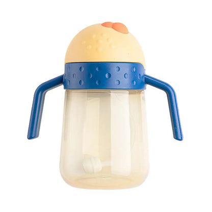 Trainer Sippy Cup With Handles Training Cup Weighted Straw Cup Spill Proof Shatterproof Water Drinking Cups For Kids Baby And