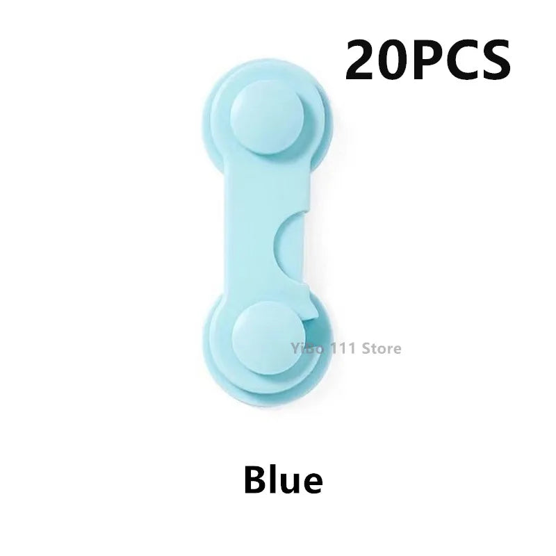 5/10/20PCS Child Lock Children Baby Drawer Anti-opening Cabinet Door Refrigerator Anti-pinch Safety Lock Buckle Protection