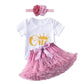 Baby Girl Birthday Set – Tutu Skirt & Headband for 1Y+