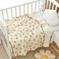 Newborn Gauze Bath Towel & Crinkle Blanket - INS Style Soft Breathable Cover Versatile for Nap Car Use Infant Swaddle Blanket