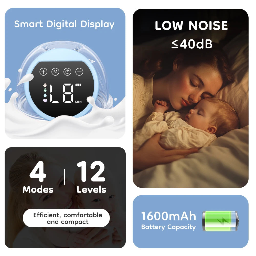 Dr.isla Electric Breast Pumps Portable Hands Free Wearable Breast Pump