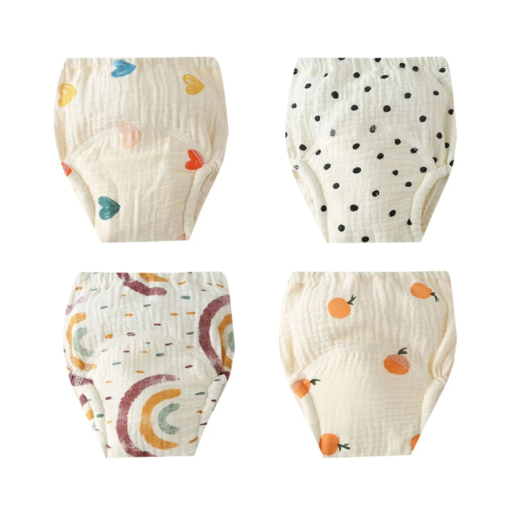 Soft Cotton Gauze Baby Training Pants