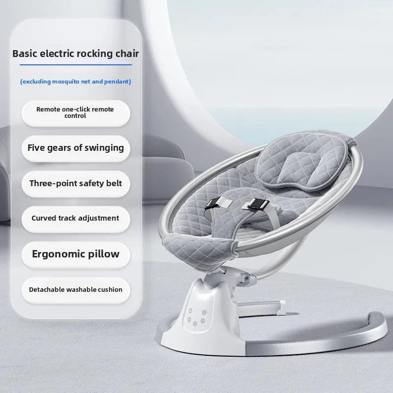 Baby Soothing Rocker Electric Swing Chair for Newborns 0–2 Years Calming Bouncer and Cradle Sleeper  Baby Swing Cradle Newborn