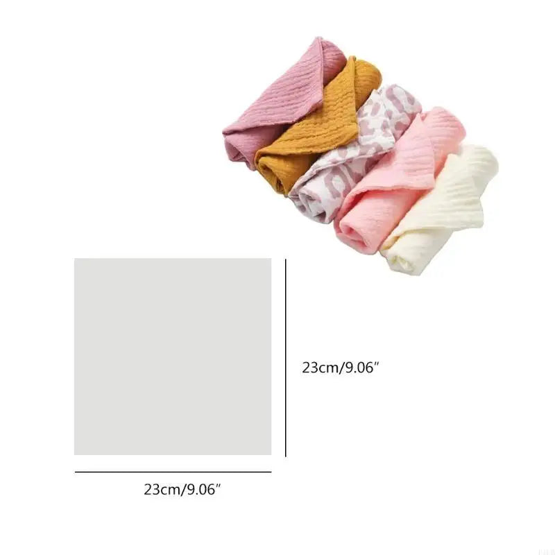 F1CB Muslin Cloth Feeding Bib Burp Cloth Saliva Towel for Newborn Infants Boys Girls