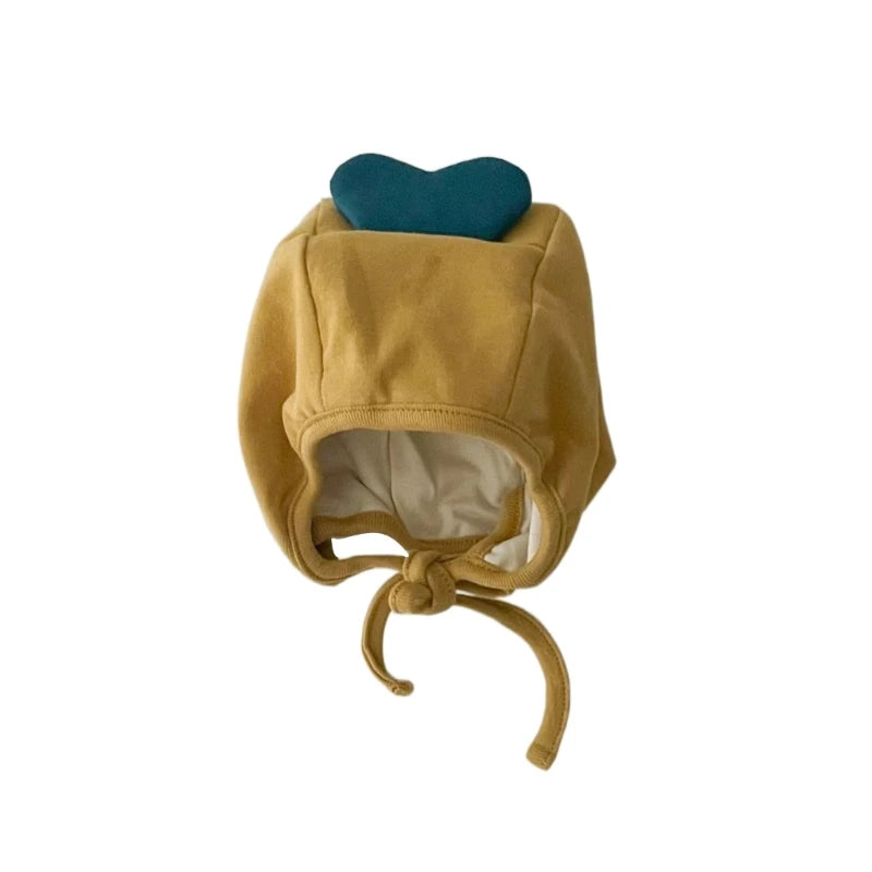 Bonnet bébé tricoté avec oreilles de lapin, chaud et mignon, idéal pour l'hiver.