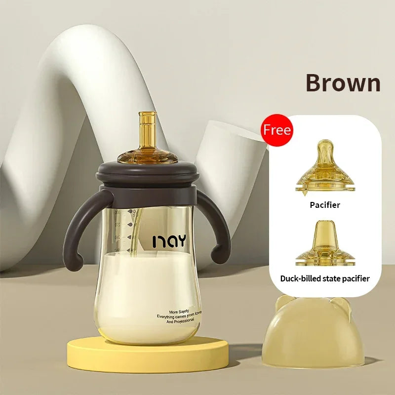 Anti-Colic Baby Bottle Teeth Guard Feeding Bottle Bacteriostat Antifall Nursing Bottle 240ml/300ml for Baby Different Stage