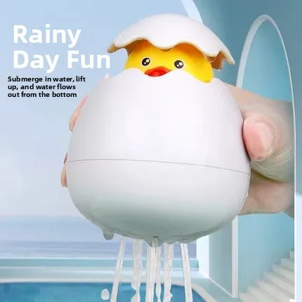 Dinosaur Egg Water Plang Sprinkler Toy for Boys And Girls Little Yellow Du Baby Bath Toy Swimming Pool Toy for Children