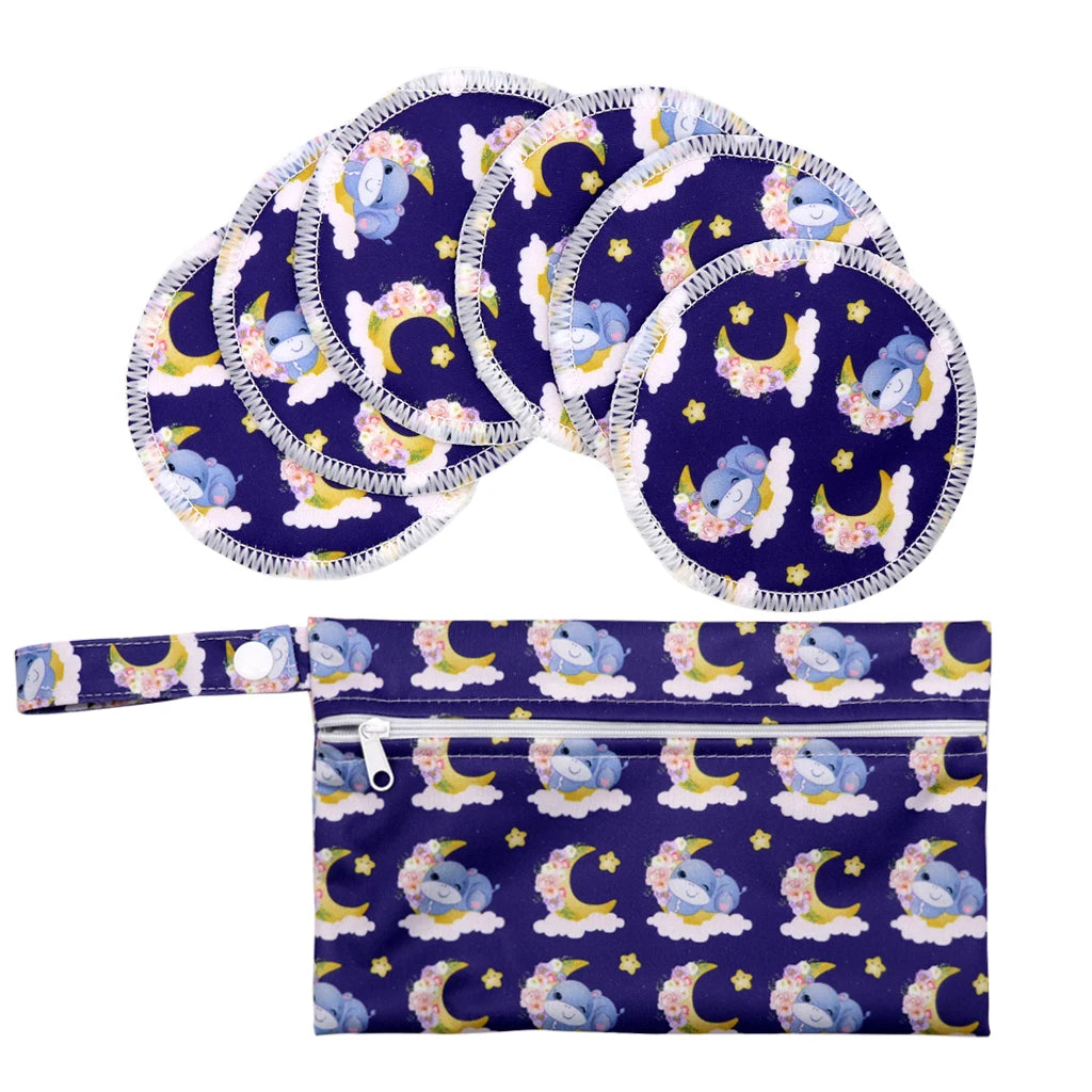 Recycled Polyester Mum Use With Wet Bag Absorbency Waterproof Washable Breathable Reusable Feeding Breast Nursing Pad