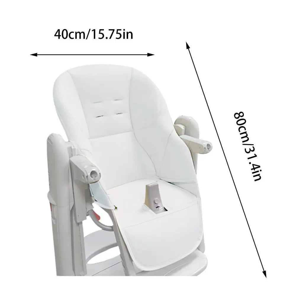 Kids Highchair Cushion Pad High Chair Dining Protection Cover Cushion PU Leather And Sponge Comfortable Seat Pad Boy And Girl