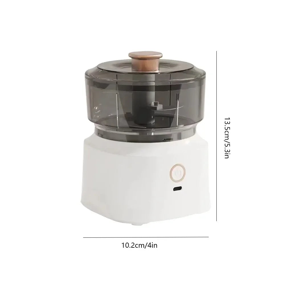 Electric Baby Food Processor 350ml, USB Rechargeable Meat Grinder &Vegetable Shredder for Puree/Garlic, Portable Kitchen Blender