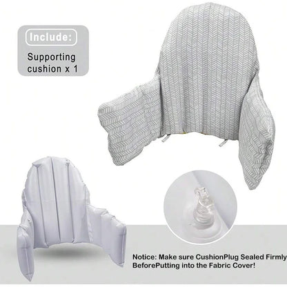Baby Dining Chair Sofa Chair Double Sided Seat Cover Highchair Inflatable Back Cushion Built-in Inflatable Highchair BackCushion