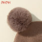 Cute Bear Ear Wool Baby Hat and Scarf Winter Set