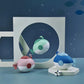 Baby takes a bath and plays in the water, Submarine, winding up animal chain, playing in the bathroom, children's toys