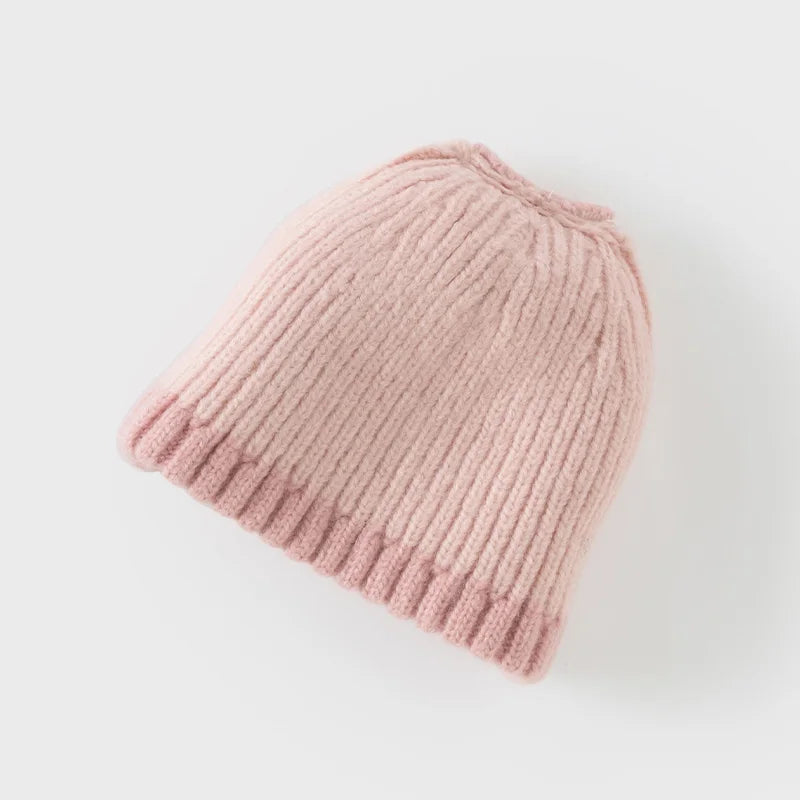 Cute Windproof Knit Baby Hat for Girls and Boys