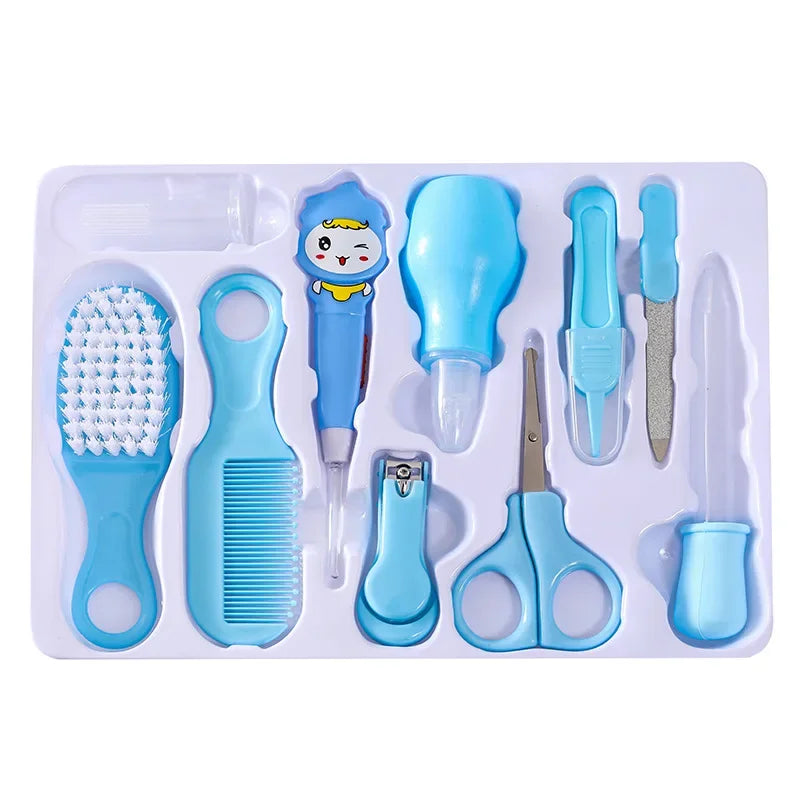Maternal and Child Products Baby Care Gift Box Set of 10 Pieces for Children's Nail ClippersBaby Ear Scoopsand Care