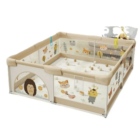 Baby Playpen with Mat – Safe Mesh Play Yard for Toddlers