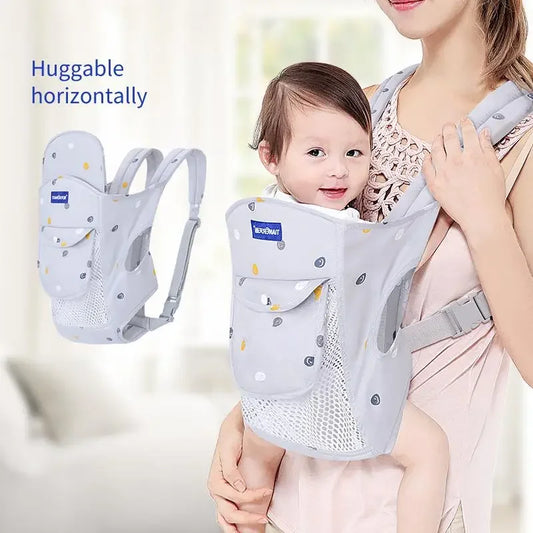 Traditional Baby Carrier Simple Sling Wrap Infant Front Back Carry Breathable Cotton Newborn to Toddler Hands Free Parent