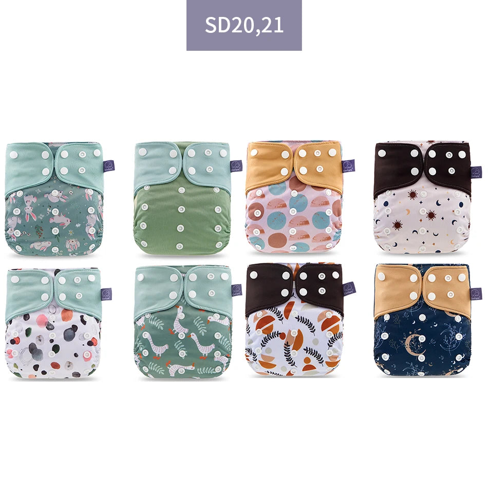 Elinfant 8-Piece Cloth Diaper Set