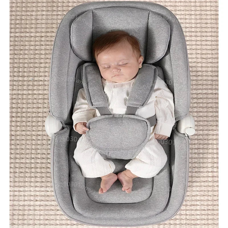 Electric Baby Soothing Chair Luxury Baby Rocking Chair  Connectable To APP  360° Rotating Baby Rocking Chair Adjustable Backrest