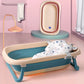 Baby Bath Seat Support Mat Infant Anti-Slip Soft Comfort Body Cushion Foldable Baby Bath Tub Pad Chair Newborn Bathtub Pillow