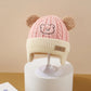 Cute Bear Knit Hat – Warm Baby Winter Cap