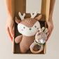 Handmade Crochet Bear & Rattles Set