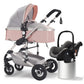 Baby stroller 3 in 1 stroller folding two-sided child four seasons kinderwagen baby carriage  high landscape Newborn Travelling