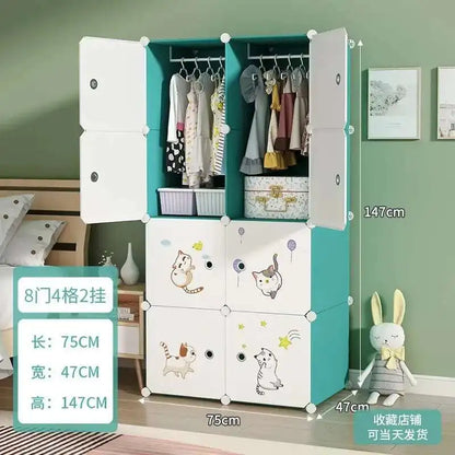 Baby Storage Cabinet Wardrobe Children's Organizer Dresser Montessori Clothes Closet Girl Dresses Girls Sale Price Furniture