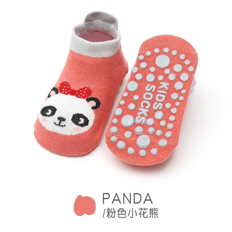 Cute Anti-Slip Baby Socks – Summer Animal Print