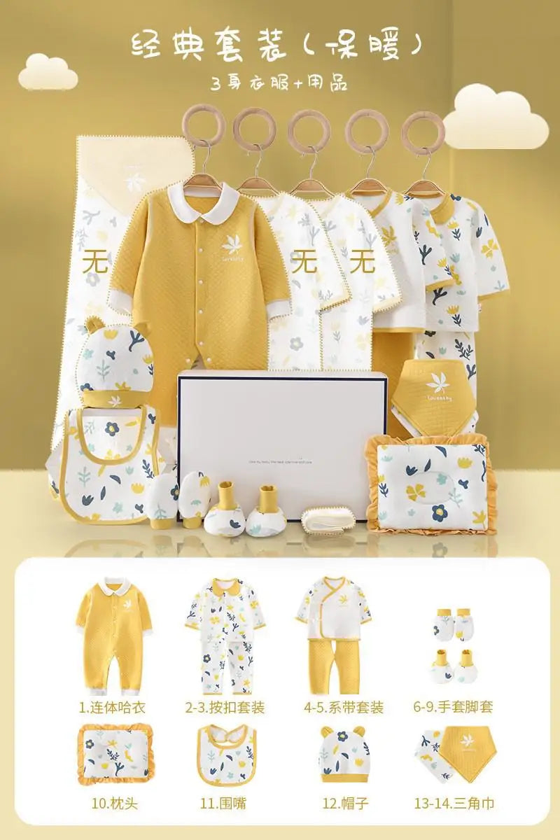 Pure Cotton Newborn Baby Set – Unisex Clothing Suit (0–12 Months)