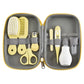 Baby nasal inhaler Nail scissors cartoon set Daily cleaning Supplies Care bag Baby Care EVA bag 8-piece set
