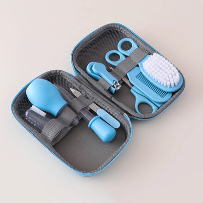 8pcs/set Comb Nose Inhaler EVA Package Care Set Coisas Para Bebê 13pcs Cute Newborn Baby Multifunctional Baby Nail Clippers 8