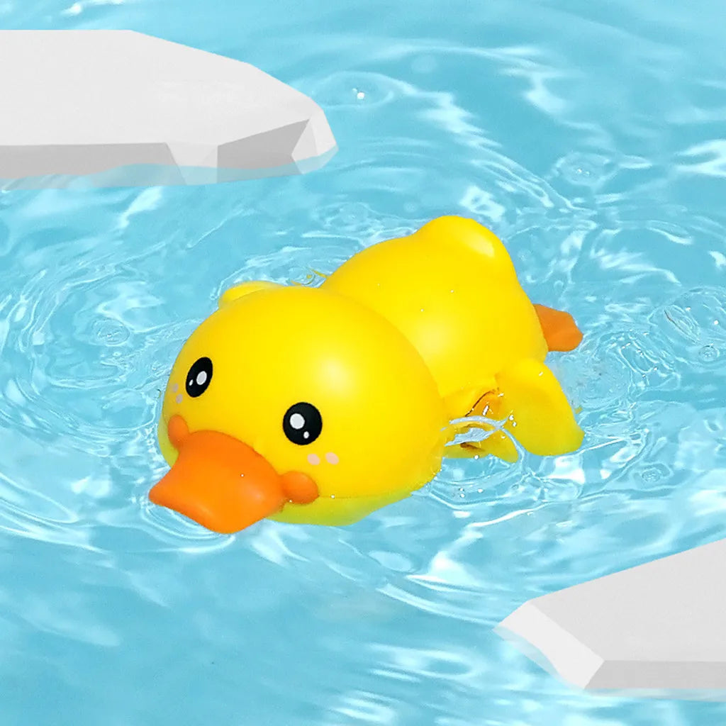 Bath Bathtub Toys for Toddlers Duck Rotatable Waterwheel Bathroom Strong Suckers Water Scoop Fun Bath Toys Kids Gifts
