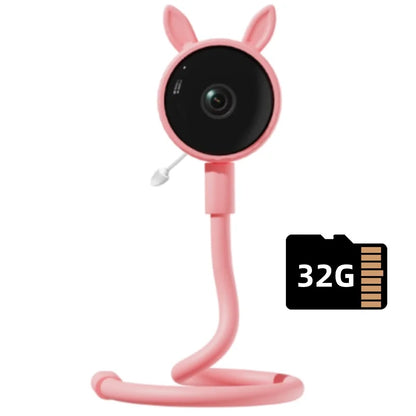 1080P HD Baby Monitor Tuya APP Remote Control 2 Million Pixel Camera Sound Temperature Detection Infrared Night Vision Babyphone